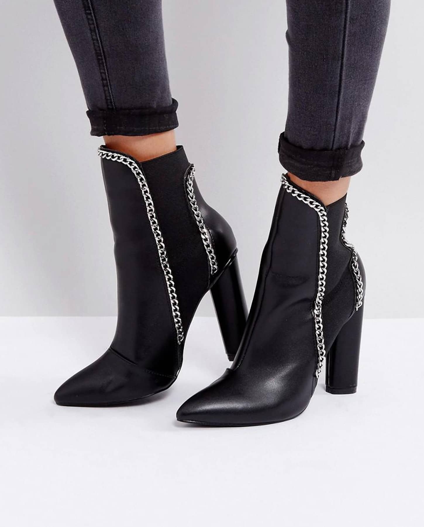 asos prettylittlething chain boot