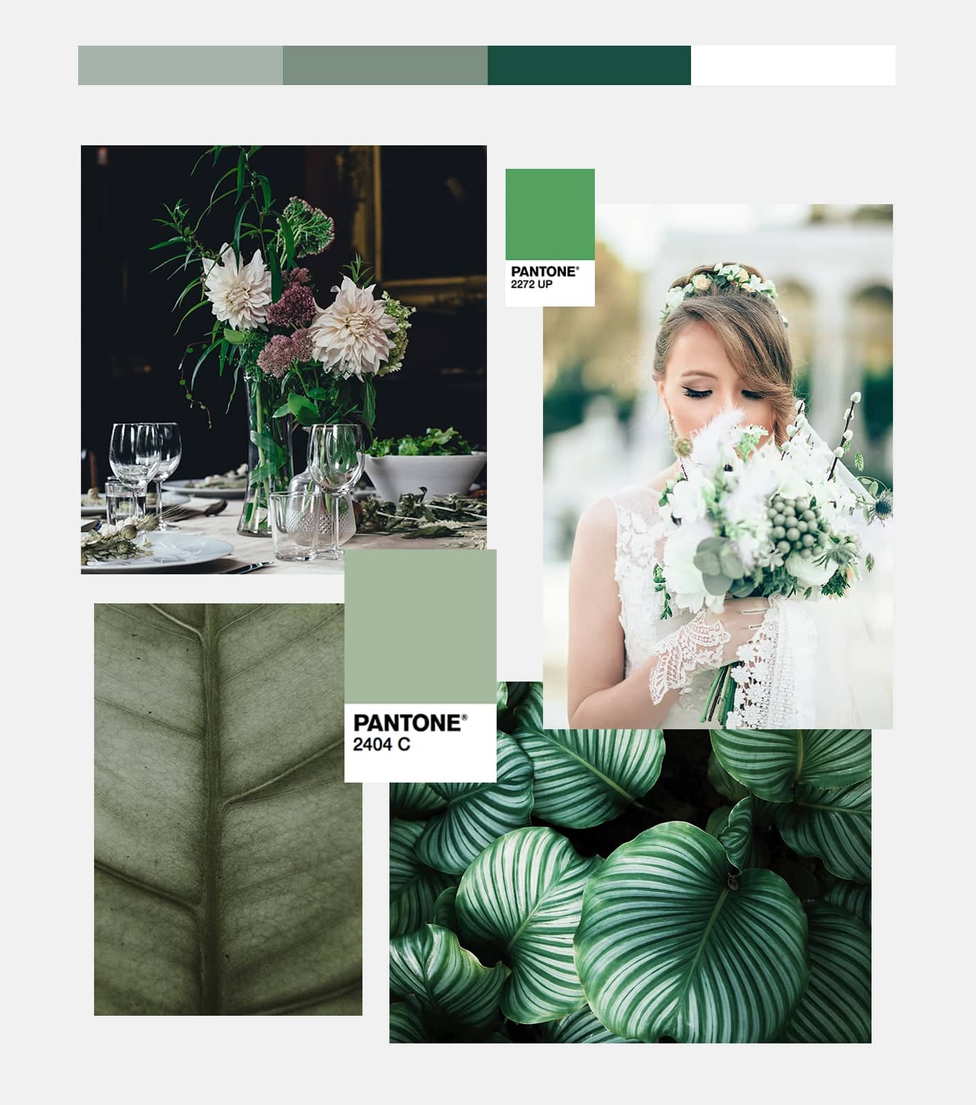 Foliage wedding palette 